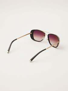 Matsuda zonnebril met vierkante rand - Zwart