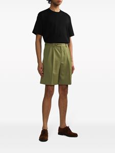 Auralee Geplooide shorts - Groen