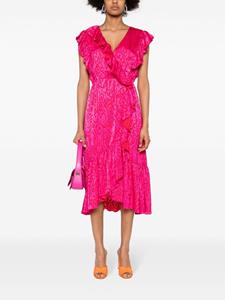 NISSA Midi-jurk met jacquard - Roze
