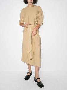 LEMAIRE Gedrapeerde midi-jurk - Beige