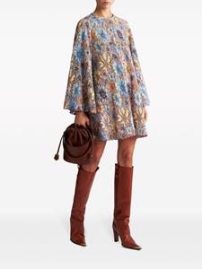 ETRO Mini-jurk met print en kant - Roze