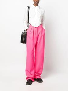 Sportmax Pantalon met wijde pijpen - Roze