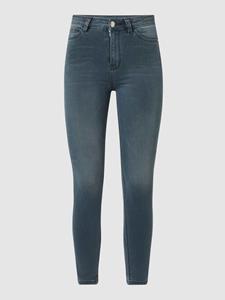 Review Super high waist skinny fit jeans met stretch
