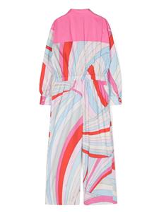 PUCCI Junior Iride-print cotton jumpsuit - Roze