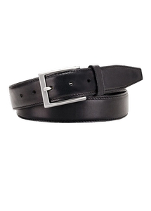 Michaelis Black leather belt