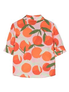 Mi Mi Sol Katoenen shirt met sinasappelprint - Oranje