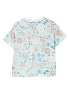 Il Gufo Shirt met bloemenprint - Blauw