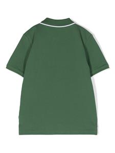BOSS Kidswear Katoenen poloshirt met logoprint - Groen