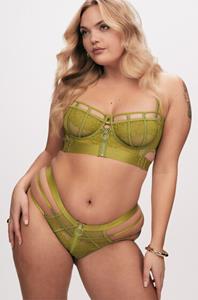 Hunkemöller Niet-voorgevormde longline beugel bh Sable Groen