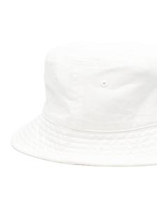 Stüssy logo-embroidered cotton bucket hat - NATURAL