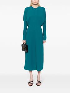 Victoria Beckham Gedrapeerde midi-jurk met dolman mouwen - Groen
