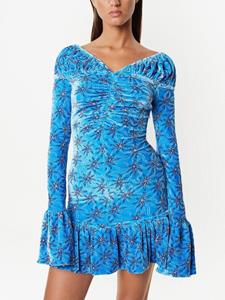 Rabanne Fluwelen mini-jurk - Blauw