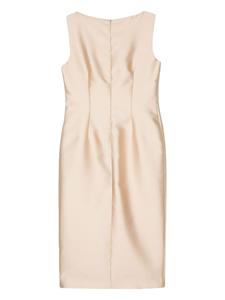 Fely Campo crystal-embellishment crepe dress - Goud