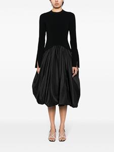 Simkhai Kenlie midi-jurk met gedrapeerde hals - Zwart