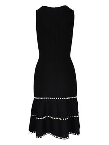 Carolina Herrera Midi-jurk verfraaid met imitatieparel - Zwart