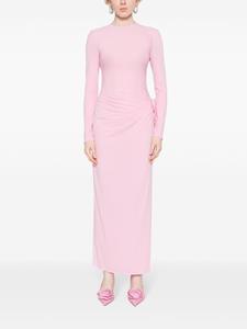 Magda Butrym floral-appliqué asymmetric dress - Roze