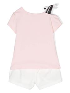 Lapin House T-shirt en shorts met print - Roze