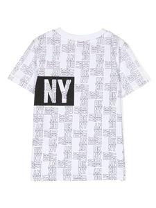 Dkny Kids Katoenen T-shirt met logoprint - Wit