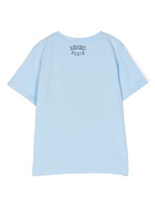 Kenzo Kids logo-print cotton T-shirt - Blauw