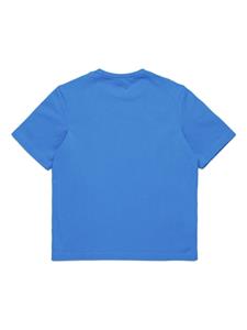 Marni Kids circle-panel jersey T-shirt - Blauw