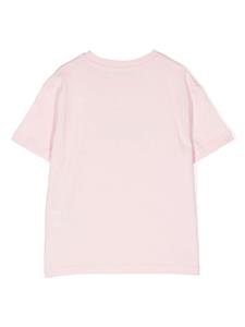 MSGM Kids logo-print cotton T-shirt - Roze