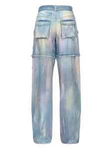 PINKO Cargo jeans met tie-dye print - Blauw