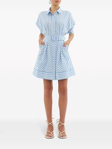 Rebecca Vallance Ava stripe-print shirtdress - Blauw