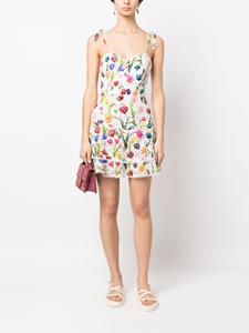 Alice + olivia Mini-jurk met bloemenprint - Wit