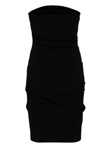 MOSCHINO JEANS logo-print ribbed minidress - Zwart
