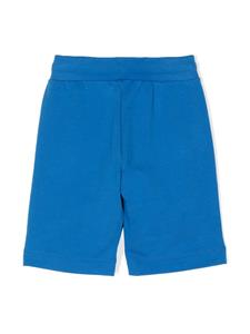 Moschino Kids logo-print track shorts - Blauw