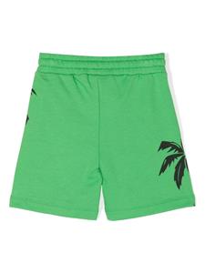 Barrow kids Katoenen-jersey shorts met palmboomprint - Groen
