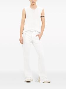 Courrèges knitted tank top - Wit