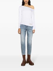 Patrizia Pepe mid-rise tapered jeans - Blauw