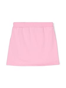 Moschino Kids logo-print mini skirt - Roze