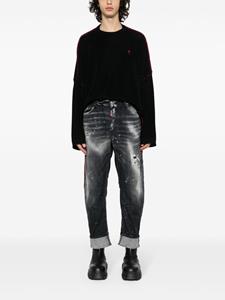 Dsquared2 Big Brother gerafelde jeans - Zwart