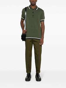 Balmain monogram-jacquard polo shirt - Groen