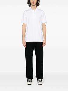 Calvin Klein logo-patch organic cotton polo shirt - Wit