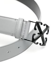 Off-White Arrow 35 leather belt - Grijs