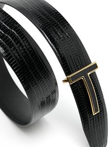 TOM FORD T Ridge leather belt - 1N001 BLACK