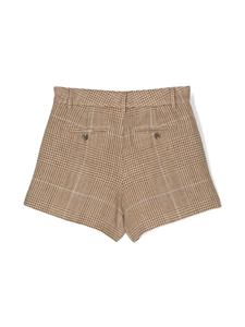 Ralph Lauren Kids houndstooth tweed shorts - Bruin