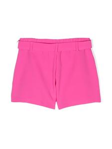 Miss Grant Kids belted pleated shorts - Roze