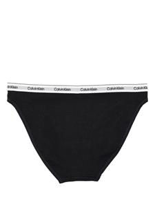 Calvin Klein logo-waistband bikini briefs - Zwart