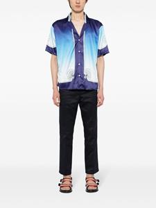 Sacai low-rise slim-fit trousers - Blauw