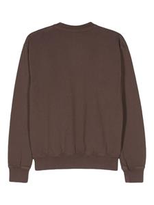Sporty & Rich Katoenen sweater met ronde hals - Bruin