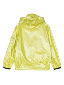 Moncler Enfant logo-patch hooded jacket - Groen
