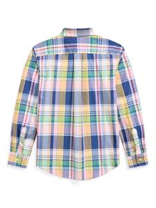 Ralph Lauren Kids Geruit shirt - Blauw