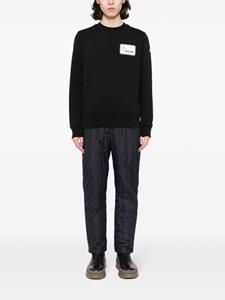 Moncler logo-appliqué cotton sweatshirt - Zwart