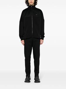 Calvin Klein logo-patch zip-up sweatshirt - Zwart