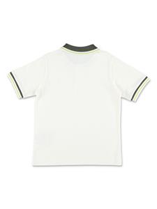 Moncler Enfant logo-patch cotton polo shirt - Wit