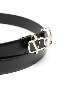 Valentino Garavani VLogo leather belt - Zwart